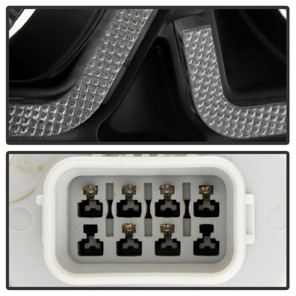 SPYDER Honda Civic 16-20 LED Model High-Power LED Module Headlights - Black (PRO-YD-HC16LEDAP-SEQGR-BK) 5088932