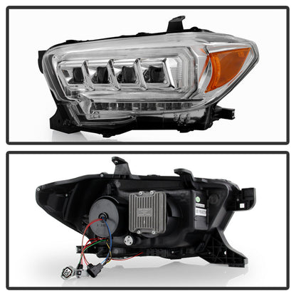 Spyder 16-20 Toyota Tacoma LED Model Only High-Power LED Headlights - Chrome PRO-YD-TT16LEDAP-C 5088383