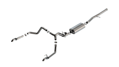 Borla 2024 Chevrolet/GMC 1500 ZR2 & AT4X 6.2L V8 4WD 4DR Touring Catback Exhaust w/ Turndown Tips 141002