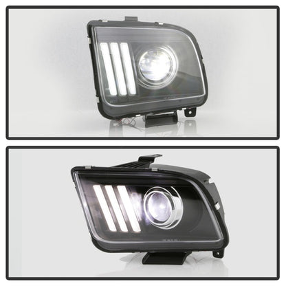 Spyder Ford Mustang 05-08 V2 High-Power LED Headlights - Black PRO-YD-FM05AP-BK 5088192