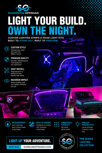 Shoreline Offroad Pro Series Custom Strip Lighting Kits (Build Your Own Cart)