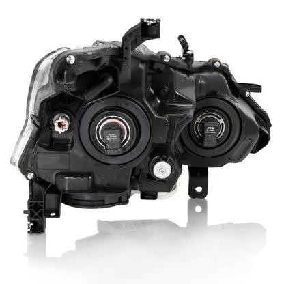 ANZO 2013-2015 Nissan Altima Projector Headlight Chrome Amber 121550