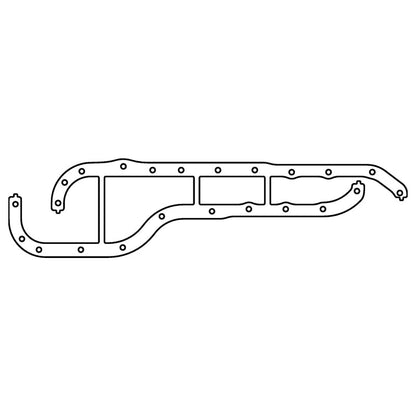 Cometic Gasket Cometic Ford EAO Cosworth YB .060in AFM Oil Pan Gasket - Pan Rails Only C4640