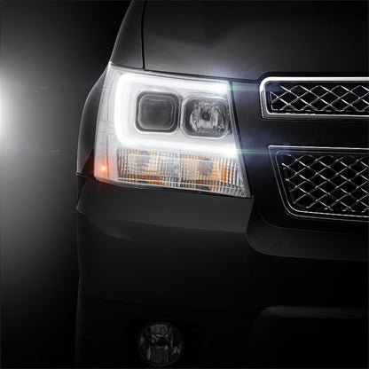 Spyder 07-14 Chevy Suburban/1500/2500/Tahoe V2 Projector Headlights Chrome PRO-YD-CSUB07V2-DRL-C 5082572