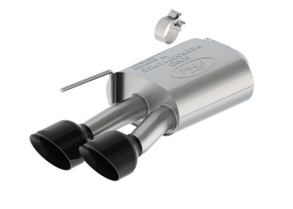 Ford Racing 2024 Mustang 5.0L Extreme Non-Active Cat-Back Exhaust w/Valance - Black Tip M-5200-M5EBV