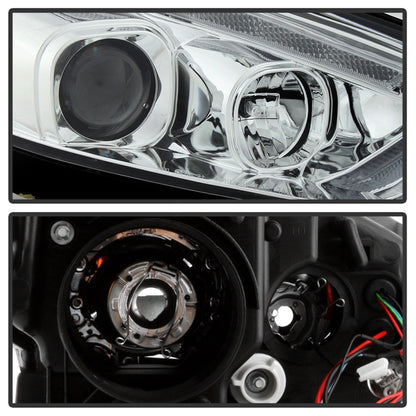 Spyder 15-18 Ford Focus Projector Headlights - Seq Turn Light Bar - Chrome PRO-YD-FF15-LBSEQ-C 5086457