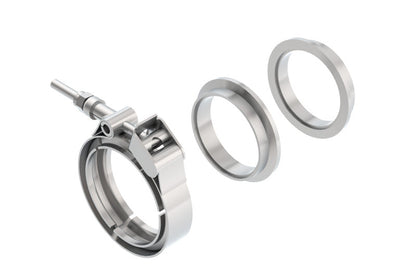 Borla Universal 2.25in Stainless Steel 3pc V-Band Clamp w/ Male and Female Flanges 18007