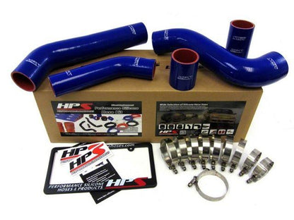 HPS Blue Reinforced Silicone Intercooler Hose Kit Mitsubishi Lancer EVO 10 X US-Spec
