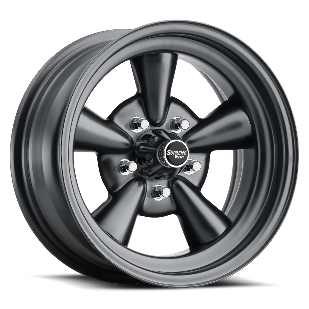 Allied Wheel Components SUPREME MATTE BLACK 14X7 5X4.5/4.75 & 5X5 (3.5"BS)