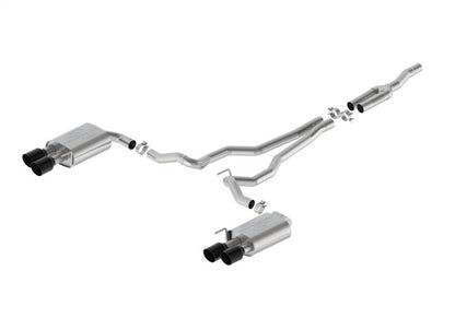 Ford Racing 2024 Mustang 2.3L Extreme Active Cat-Back Exhaust System Black Tips M-5200-M2EB