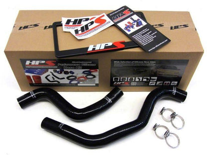 HPS Black Reinforced Silicone Radiator Hose Kit Coolant Mitsubishi Lancer EVO 7 8