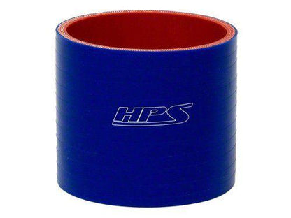 HPS 2-1/2" ID, 3" Length, Silicone Straight Coupler Hose, High Temp 4-ply Reinforced, 63mm ID, Blue