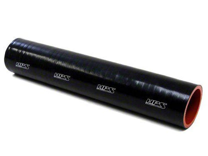 HPS 2-11/16" ID, 1 Foot Length, Silicone Straight Coupler Tube Hose, High Temp 4-ply Reinforced, Black, 68mm ID