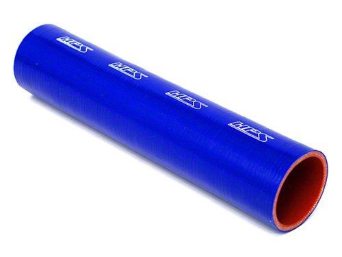 HPS 1-3/8" ID, 1 Foot Length, Silicone Straight Coupler Tube Hose, High Temp 4-ply Reinforced, Blue, 35mm ID