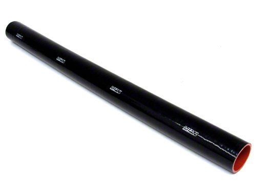 HPS 2-3/8" ID, 3 Feet Length, Silicone Straight Coupler Coolant Tube Hose, High Temp 4-ply Reinforced, Black, 60mm ID