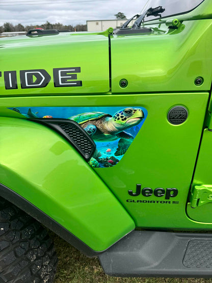 Sea turtle fender vent for the JL or JT 2018 or newer 75