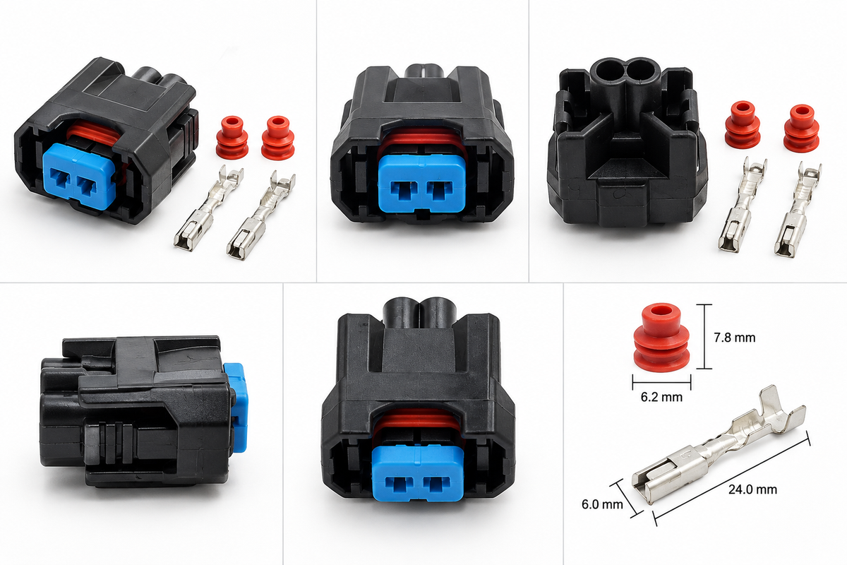 OBD2 Honda (NH1) Fuel Injector Connector Clips & Pins Kit (priced individually)