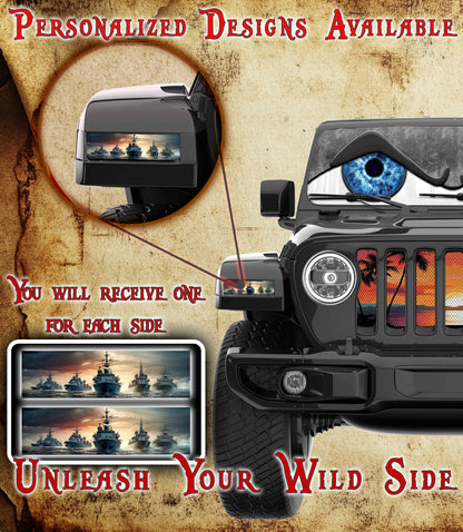 Navy ship Jl and Gladiator Turn signal decal 68