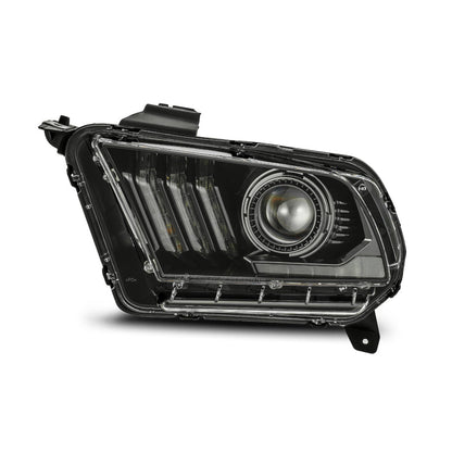 AlphaRex 10-12 Ford Mustang PRO-Series Projector Headlights Plank Style Jet Black w/Top/Bottom DRL 880110 *Discontinued