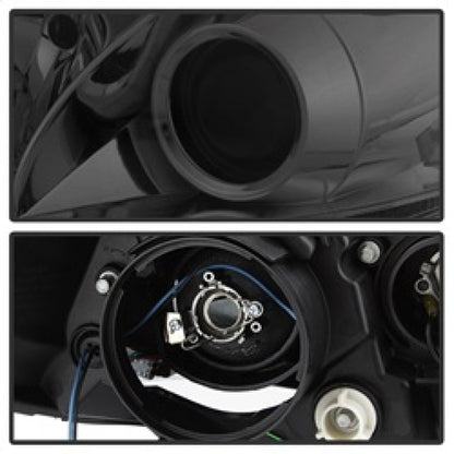 Spyder 11-14 Toyota Sienna Projector Headlights - DRL LED - Smoke PRO-YD-TSEN11-DRL-SM 5083999