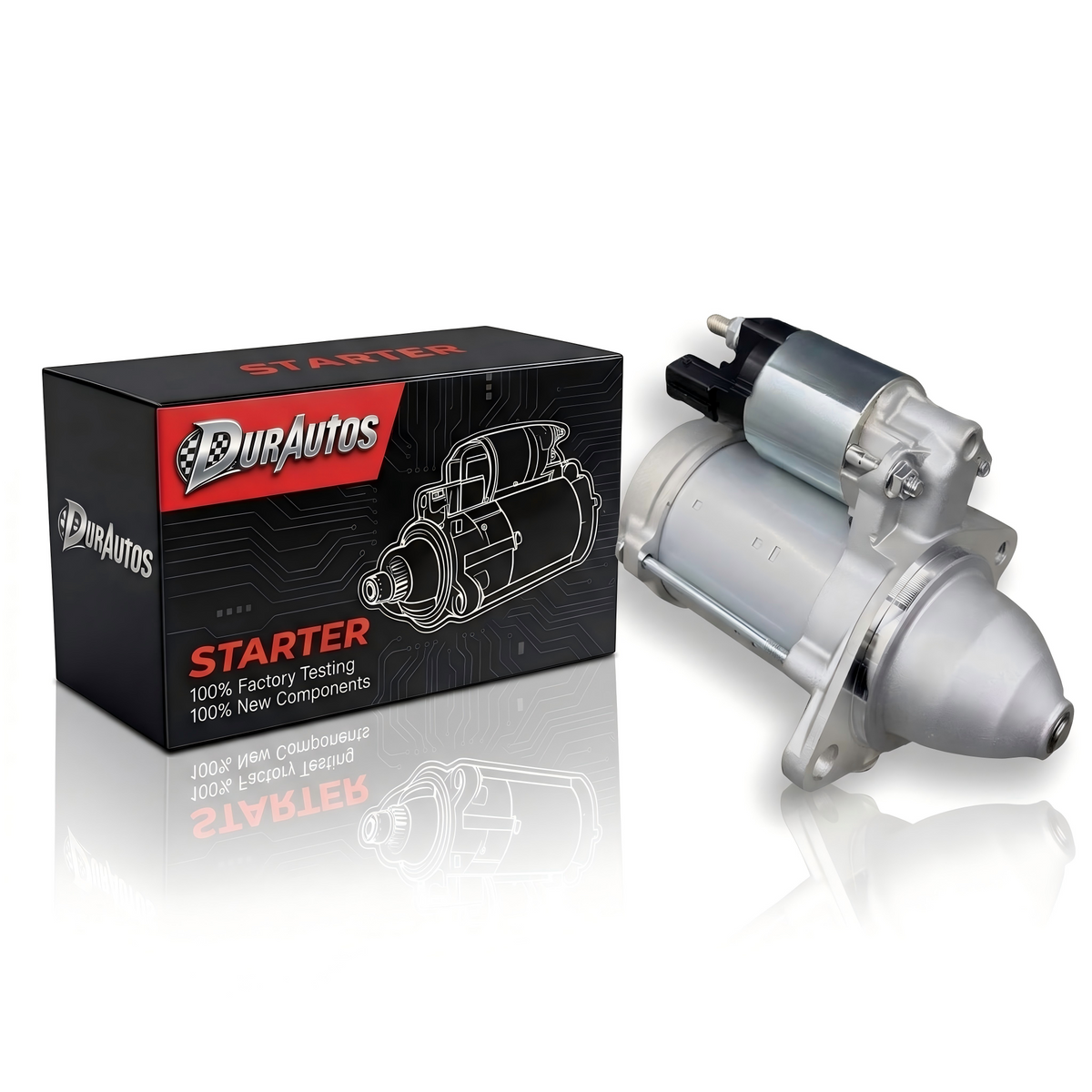 Durautos Starter Motor for 2009-2014 Chevy Silverado Tahoe & GMC Sierra Yukon 4.8L 5.3L, Replaces 12611102 & 323-1655