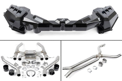 Dinan G8x M3/M4 Foundation Package (F) Gloss Intake / Black Exhaust / X-Pipe
