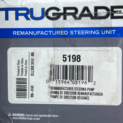 TRUGRADE Steering Unit For Mazda Miata Models Remanufactured Pump 5198