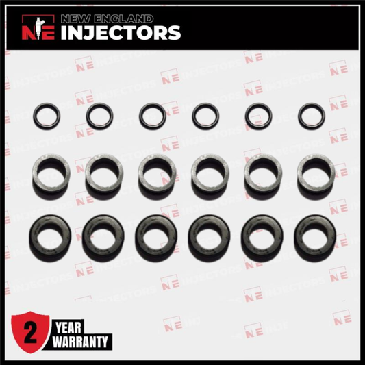 Fuel Injector ORing Kit for Yamaha Outboard F200 F225 69J-13761-00-00 Set of 6