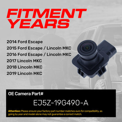 Ford Escape (2014-2016) / Lincoln MKC (2015-2019) OEM Replacement Backup Camera OE Part # EJ5Z-19G490-A