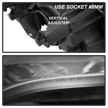 SPYDER xTune 11-17 Dodge Grand Caravan OEM Style Headlights - Chrome (HD-JH-CHRTC08-AM-C) 9042508