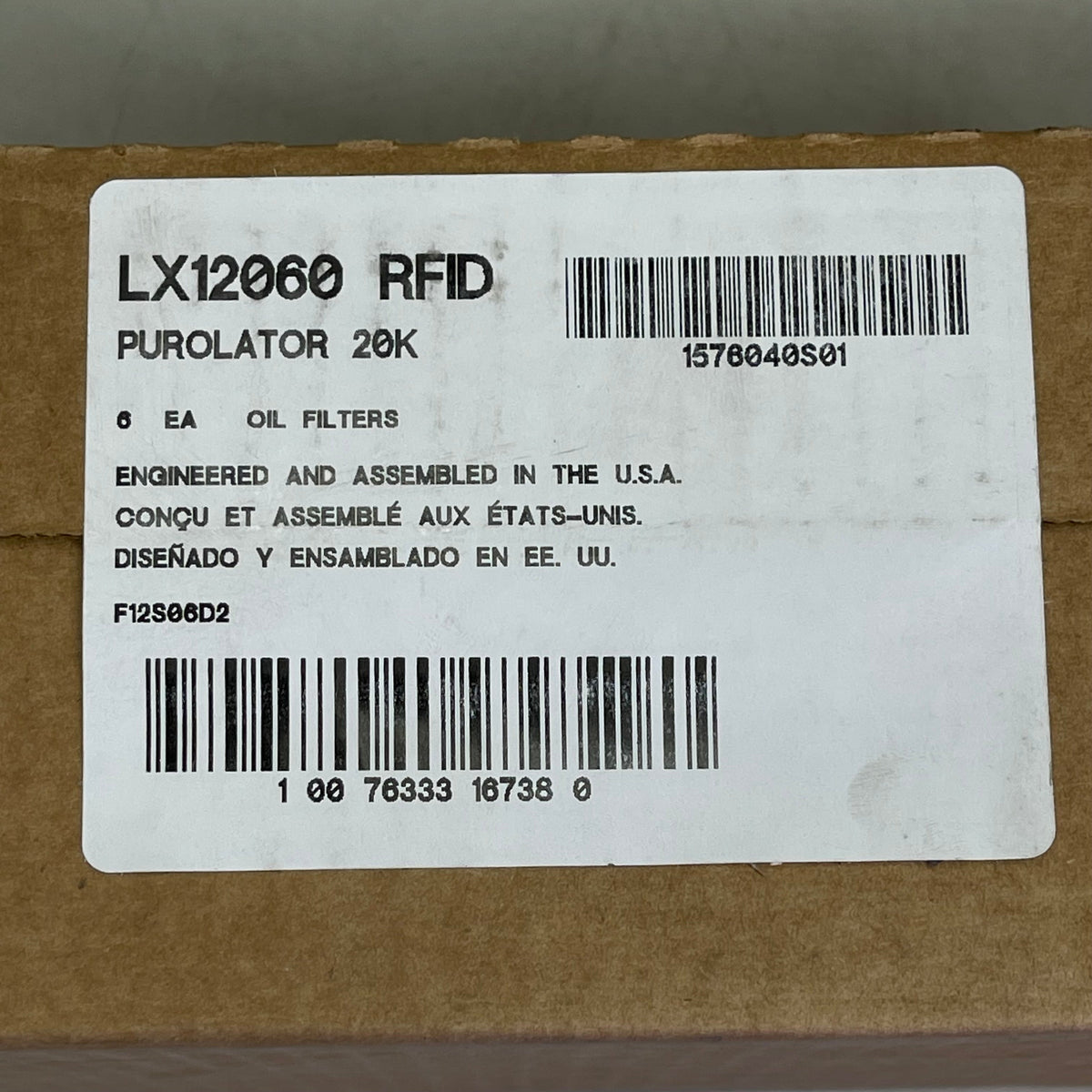 PUROLATOR (6 PACK) Maximum Protection Oil Filter 20000 Miles LX12060