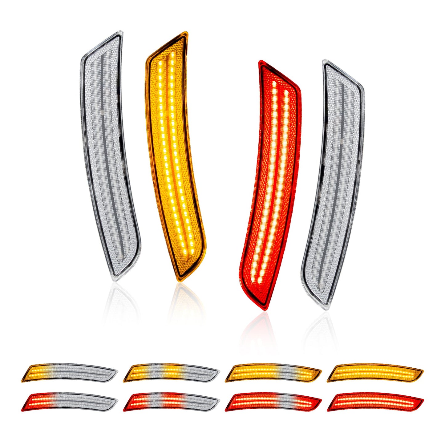 CAMARO 16-24 FRONT/REAR DYNAMIC CLEAR LED SIDE MARKERS