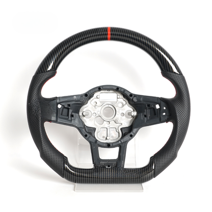 Hydro-Dip Carbon Fiber Steering Wheel for Volkswagen Golf GTI, Golf R & MK7/MK7.5 R-Line 2015–2019