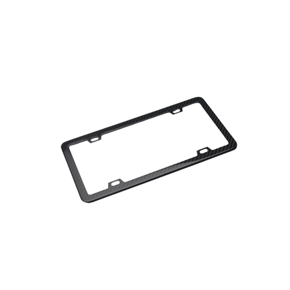 JDMuscle Pre Preg Carbon Fiber License Plate Frame | 2x2 or Forged Weave
