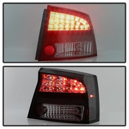 Spyder 06-08 Dodge Charger LED Tail Lights - Black Smoke ALT-YD-DCH05-LED-BSM 5084408