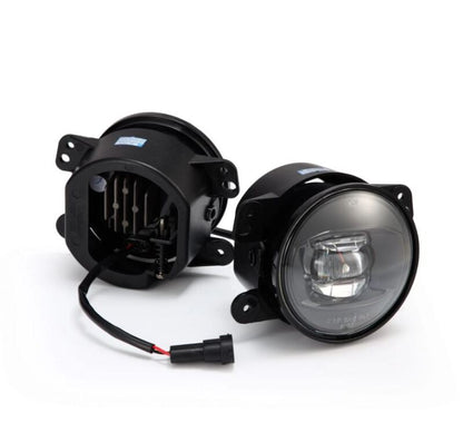 AlphaRex Universal Chrysler/Dodge/Hummer/Jeep DoubleTap Dual Color LED Proj Fog Lights - White/Amber 210004 *Discontinued
