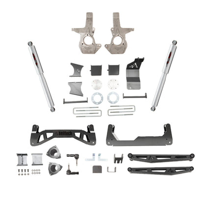 Belltech 16-18 Chevrolet Silverado / GMC Sierra 1500 4WD 7-9" Suspension Lift Kit w/ Shocks 150203BK