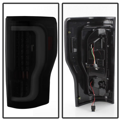 SPYDER xTune 17-18 Ford F-250 Super Duty (Excl LED Models) LED Tail Lights-Blk Smk (ALT-ON-FS17-LBLED-BSM) 9041617