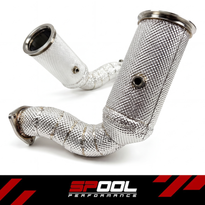 SPOOL Lamborghini URUS / Audi RSQ8 Downpipes - Catted or Race