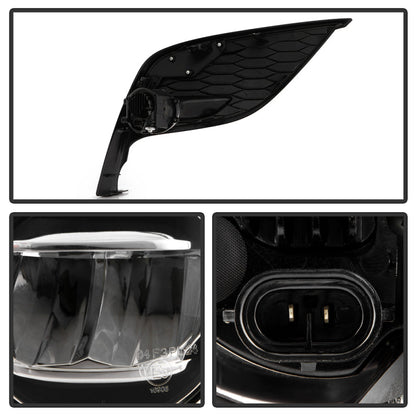 SPYDER 21-23 Toyota Camry SE/XSE OEM Style LED Fog Lights - w/OEM Switch - Clear 9052217