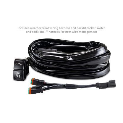 Borne Off-Road 21+ Bronco Light Pods 4pc Ditch 3x3 Flood BNLT-BR-21-DT4F