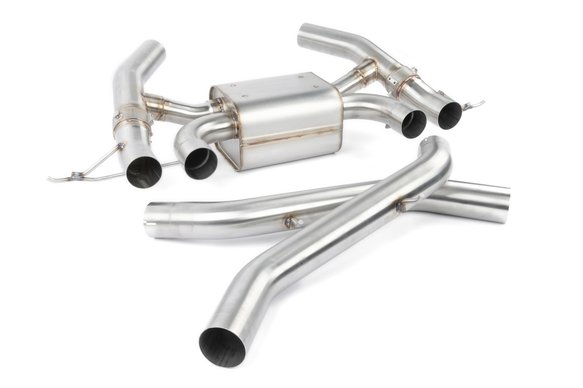 Dinan Valved Axle-Back Exhaust - 2023-2025 BMW M2 Stainless Steel - Polished Tips - G87