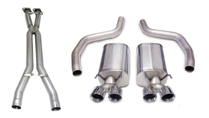 Corsa Performance 3.0" Dual Rear Exit Cat-Back Exhaust System With Twin 4.0" Tips