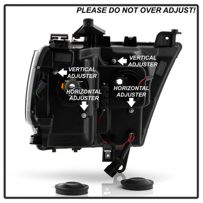 Spyder Dodge Ram 19-20 Halogen Model Projector Headlights Chrome PRO-YD-DR19HALSI-SEQ-C 5087409