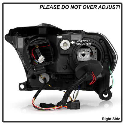 SPYDER 11-13 Dodge Durango (HID Model Only) Projector Headlights - Black PRO-YD-DDU11HIDSI-BK 5088680