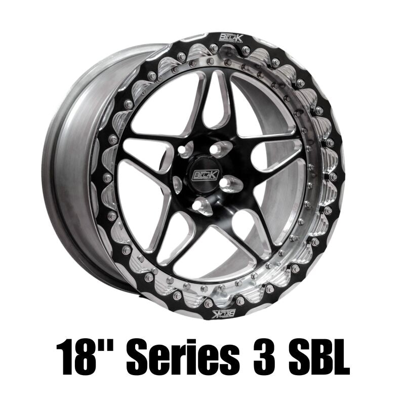 Belak Wheels Belak 18x12 / 8in BS / 6x4.5in BP / High Pad / Series 3 - Single Beadlock Wheel 18126450S38BS-SBL