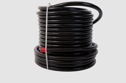 Aeromotive 6an PTFE S/S Braided Hose 20ft Black Jacketed 15336