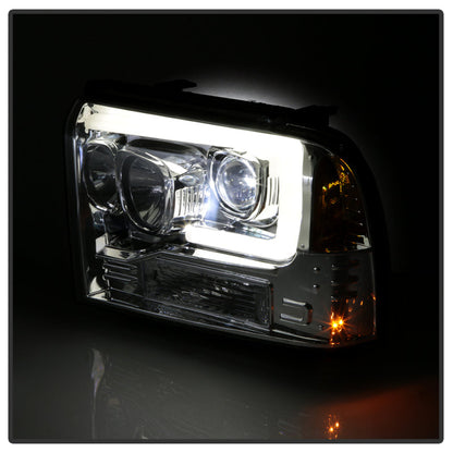 Spyder Platinum Ford F250/350/450 05-07 High-Power LED Module Proj. Headlights-Chrome (PRO-YD-FS05V2 5087904