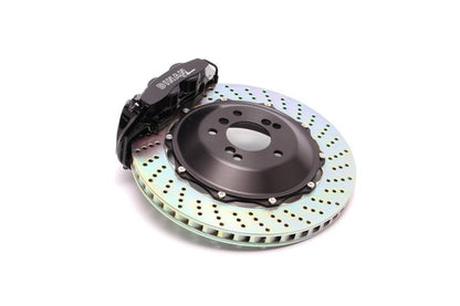 Dinan by Brembo Front Brake Set - 2015-2021 BMW M2/M3/M4 Front - Black Calipers - Drilled - F80/F82/F83/F87