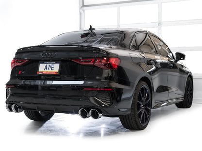 AWE Tuning AWE 22-24 Audi 8Y S3 Track Edition Exhaust  - Chrome Silver Tips 3020-42897